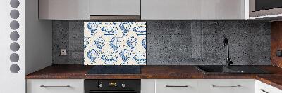 Pannello retrocucina con motivo di mongolfiere e dirigibili