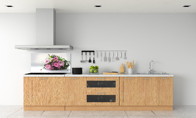 Rivestimento parete cucina con motivo a bouquet di rose