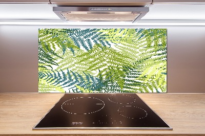 Rivestimento parete cucina con motivo a felce