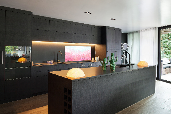 Pannello paraschizzi cucina con motivo Fiori di ciliegio