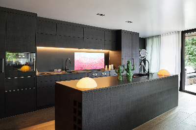 Pannello paraschizzi cucina con motivo Fiori di ciliegio