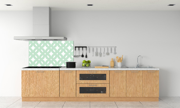 Rivestimento parete cucina con motivo geometrico