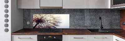 Pannello retrocucina con motivo di dente di leone