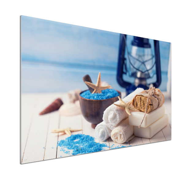 Pannello paraschizzi cucina con rivestimento per rigenerazione biologica