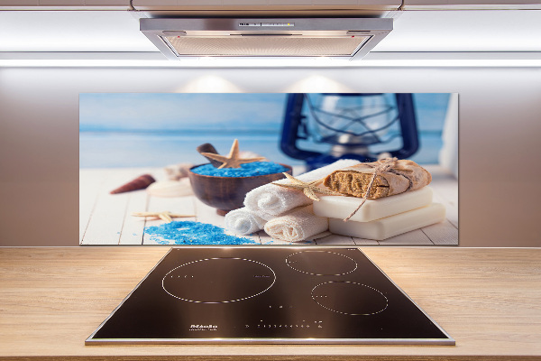 Pannello paraschizzi cucina con rivestimento per rigenerazione biologica