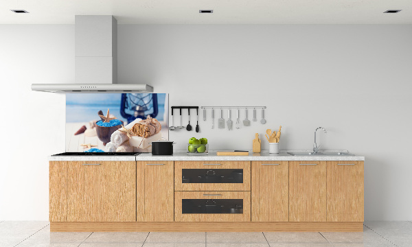 Pannello paraschizzi cucina con rivestimento per rigenerazione biologica