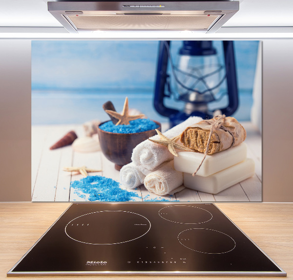 Pannello paraschizzi cucina con rivestimento per rigenerazione biologica