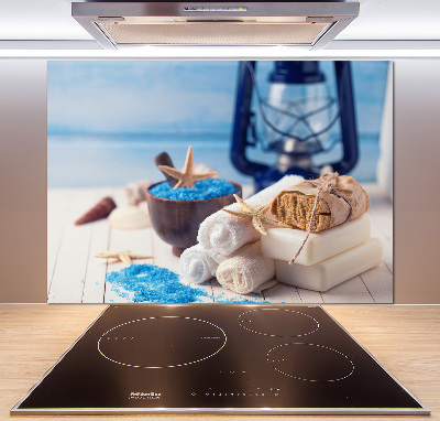 Pannello paraschizzi cucina con rivestimento per rigenerazione biologica