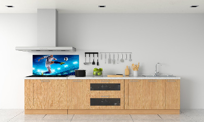 Pannello retrocucina con stampa raffigurante un calciatore