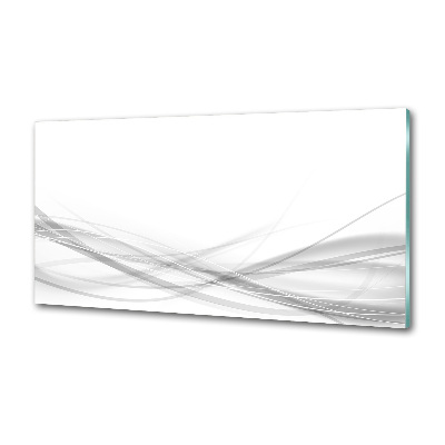 Rivestimento parete cucina con motivo a onde astratte