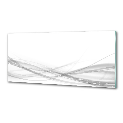 Rivestimento parete cucina con motivo a onde astratte