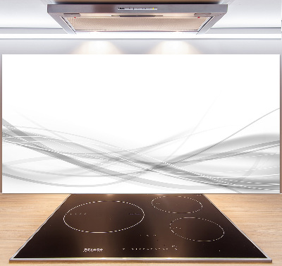 Rivestimento parete cucina con motivo a onde astratte