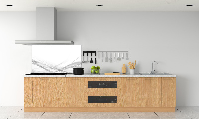 Rivestimento parete cucina con motivo a onde astratte