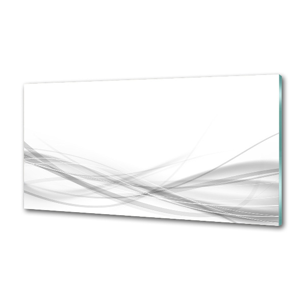 Rivestimento parete cucina con motivo a onde astratte