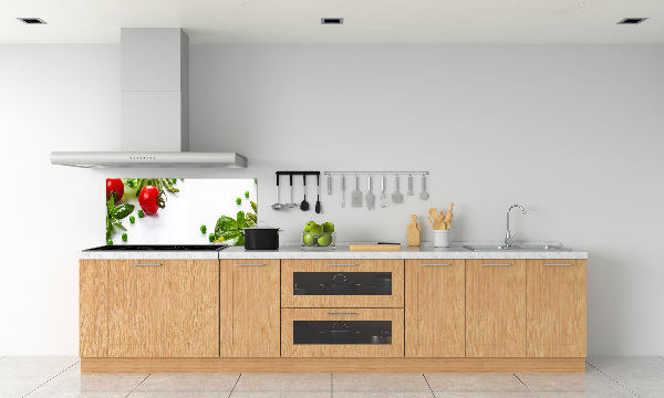 Pannello paraschizzi cucina con stampa di verdure fresche