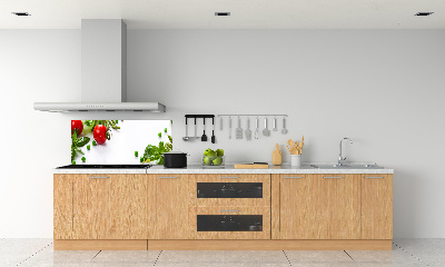 Pannello paraschizzi cucina con stampa di verdure fresche