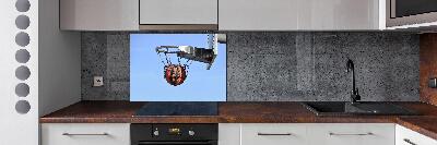 Pannello paraschizzi cucina con motivo a tema pallacanestro