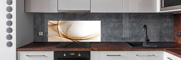 Pannello retrocucina con motivo a onde astratte