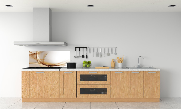 Pannello retrocucina con motivo a onde astratte