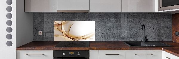 Pannello retrocucina con motivo a onde astratte
