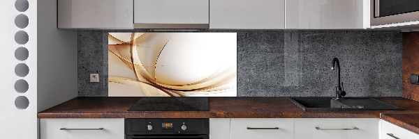 Pannello retrocucina con motivo a onde astratte