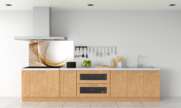 Pannello retrocucina con motivo a onde astratte