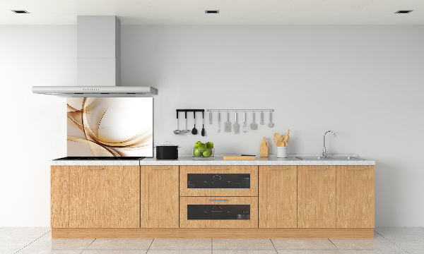 Pannello retrocucina con motivo a onde astratte