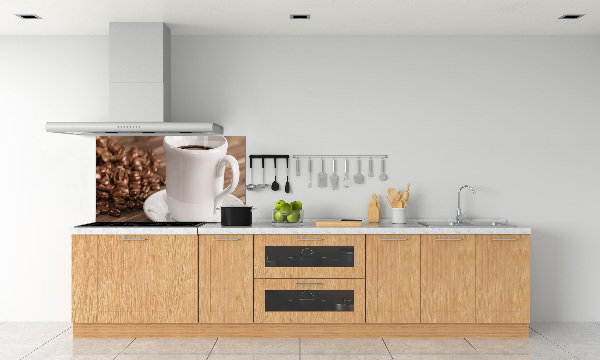 Pannello retrocucina con stampa raffigurante una tazza di caffè