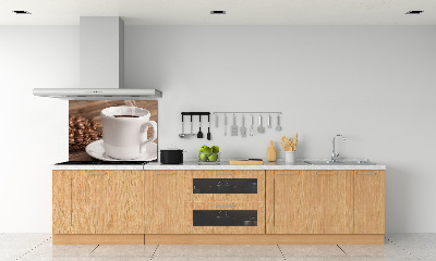 Pannello retrocucina con stampa raffigurante una tazza di caffè