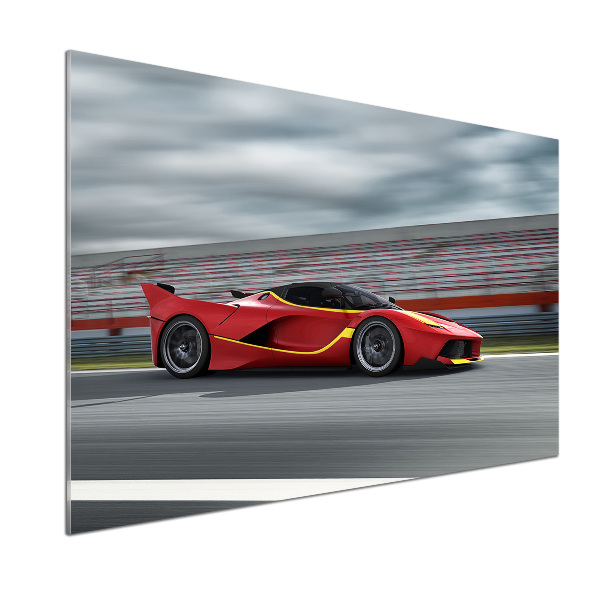 Rivestimento parete cucina con motivo auto sportiva