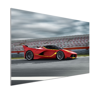 Rivestimento parete cucina con motivo auto sportiva