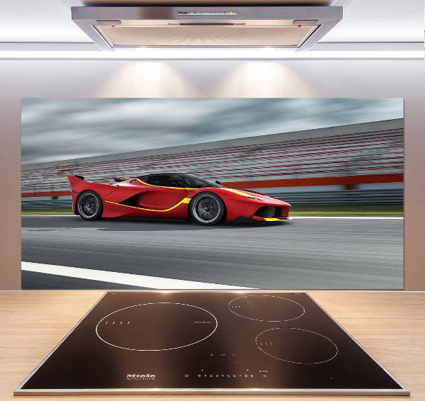 Rivestimento parete cucina con motivo auto sportiva