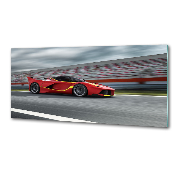 Rivestimento parete cucina con motivo auto sportiva