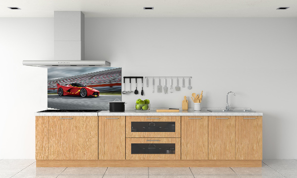 Rivestimento parete cucina con motivo auto sportiva