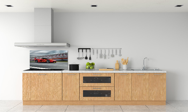 Rivestimento parete cucina con motivo auto sportiva