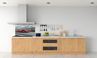 Rivestimento parete cucina con motivo auto sportiva