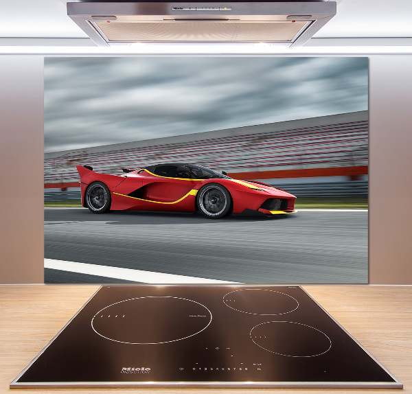 Rivestimento parete cucina con motivo auto sportiva