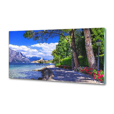 Pannello retrocucina con motivo ispirato all'Italia settentrionale