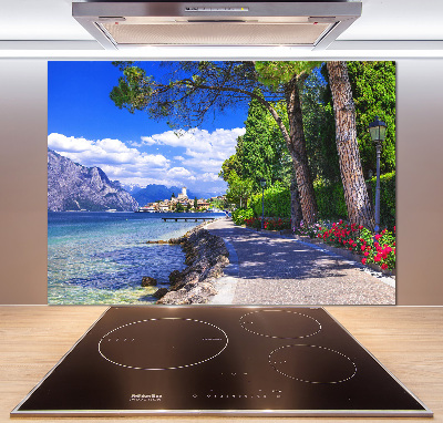 Pannello retrocucina con motivo ispirato all'Italia settentrionale