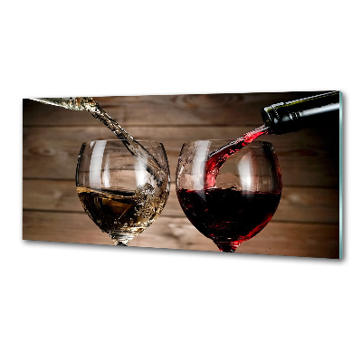 Pannello paraschizzi cucina con decorazione raffigurante due bicchieri di vino