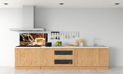 Pannello paraschizzi cucina con motivo color caffè aromatico