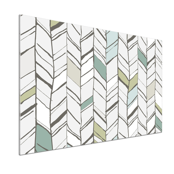 Pannello retrocucina con motivo a spina di pesce