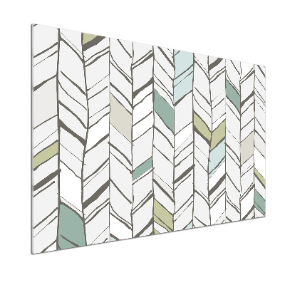 Pannello retrocucina con motivo a spina di pesce