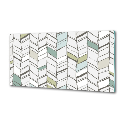 Pannello retrocucina con motivo a spina di pesce