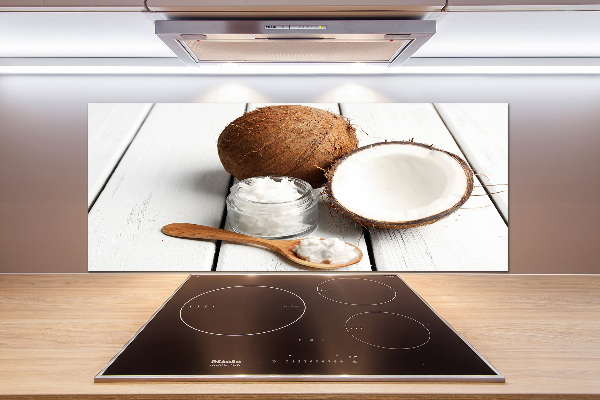 Rivestimento parete cucina con finitura all'olio di cocco