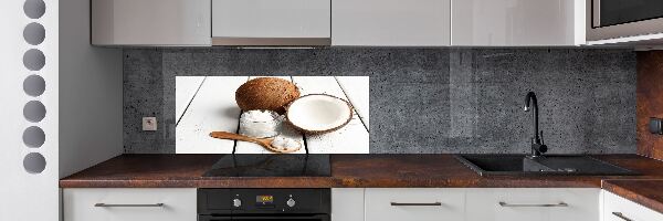 Rivestimento parete cucina con finitura all'olio di cocco