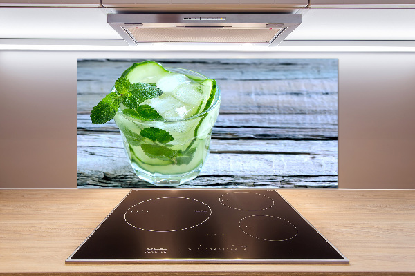 Rivestimento parete cucina con motivo Acqua di cetriolo