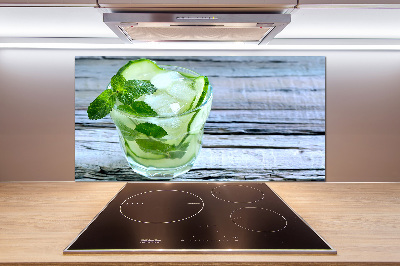 Rivestimento parete cucina con motivo Acqua di cetriolo