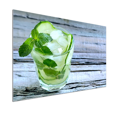 Rivestimento parete cucina con motivo Acqua di cetriolo