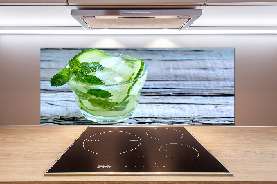 Rivestimento parete cucina con motivo Acqua di cetriolo